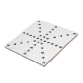 Uw Logo of een geüpload Afbeelding | sterpatroon Tegeltje (Zijkant)