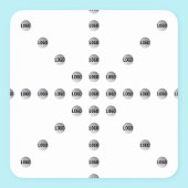 Uw Logo of een geüpload Afbeelding | sterpatroon Vierkante Sticker