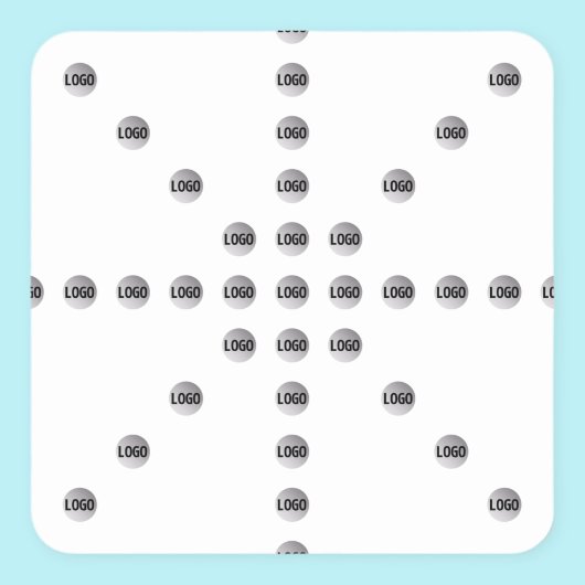 Uw Logo of een geüpload Afbeelding | sterpatroon Vierkante Sticker