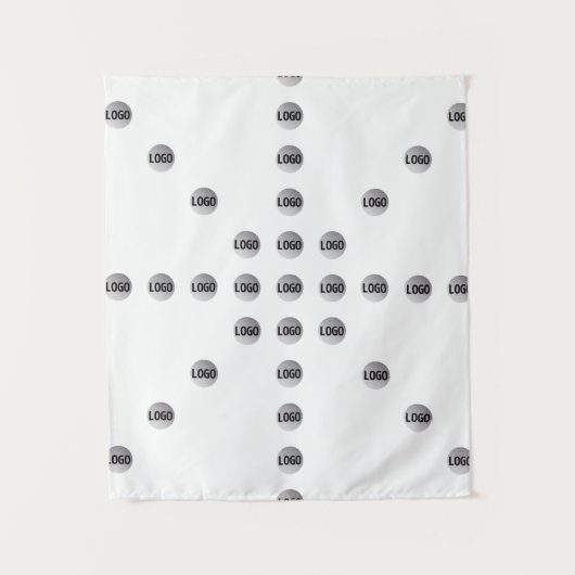 Uw Logo of een geüpload Afbeelding | sterpatroon Wandkleed (Voorkant)