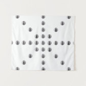 Uw Logo of een geüpload Afbeelding | sterpatroon Wandkleed (Voorkant (horizontaal))