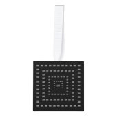 Uw Logo of een ontwerp/Afbeelding | Vierkant patro Decoratie (Voorkant)