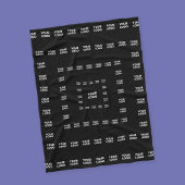 Uw Logo of een ontwerp/Afbeelding | Vierkant patro Fleece Deken