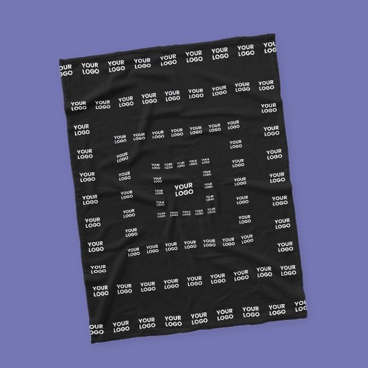 Uw Logo of een ontwerp/Afbeelding | Vierkant patro Fleece Deken