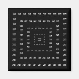 Uw Logo of een ontwerp/Afbeelding | Vierkant patro Magneet