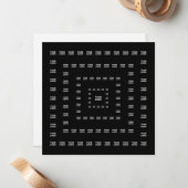 Uw Logo of een ontwerp/Afbeelding | Vierkant patro Notitiekaartje (Voorkant / Achterkant in situ)