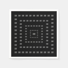 Uw Logo of een ontwerp/Afbeelding | Vierkant patro Servet