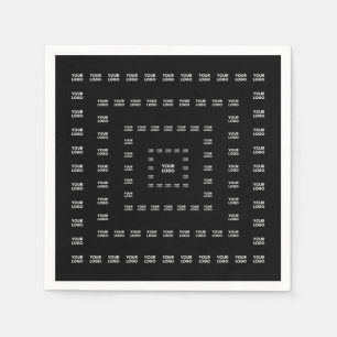 Uw Logo of een ontwerp/Afbeelding   Vierkant patro Servet