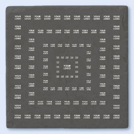 Uw Logo of een ontwerp/Afbeelding | Vierkant patro Stenen Onderzetter