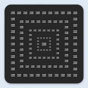 Uw Logo of een ontwerp/Afbeelding   Vierkant patro Vierkante Sticker