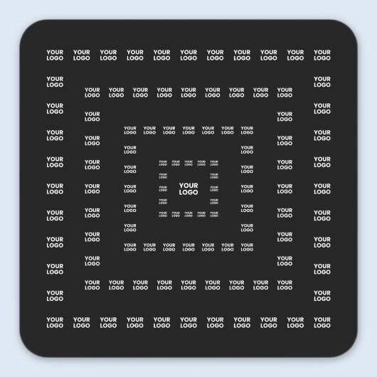 Uw Logo of een ontwerp/Afbeelding | Vierkant patro Vierkante Sticker