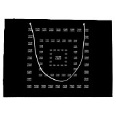 Uw logo of elk ontwerp/ afbeelding | vierkant patr groot cadeauzakje (Achterkant)