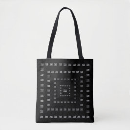 Uw logo of elk ontwerp/beeld | Vierkant patroon  Tote Bag