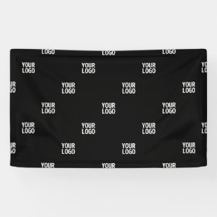 Uw logo of elke afbeelding   Diagonale strepen  Spandoek