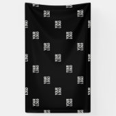 Uw logo of elke afbeelding | Diagonale strepen Spandoek (Verticaal)