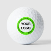 Uw Logo of foto aangepaste tekst stempels golfball Golfballen (Voorkant)