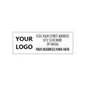 Uw logo of foto adres stempel voorbeeld (Design)
