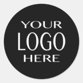Uw Logo of foto | Eenvoudige Afbeelding vervanging Ronde Sticker (Voorkant)