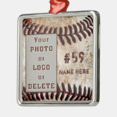 Uw Logo of Foto Persoonlijke Baseball Ornamenten (Links)