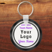 Uw LOGO- of fotopagina-cadeautjes voor persoonlijk Sleutelhanger (Voorkant)
