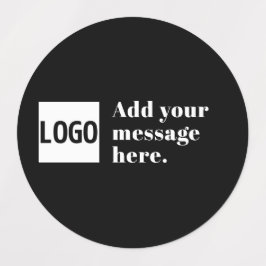 Uw logo of geüpload afbeelding & bewerkbare retro  labels
