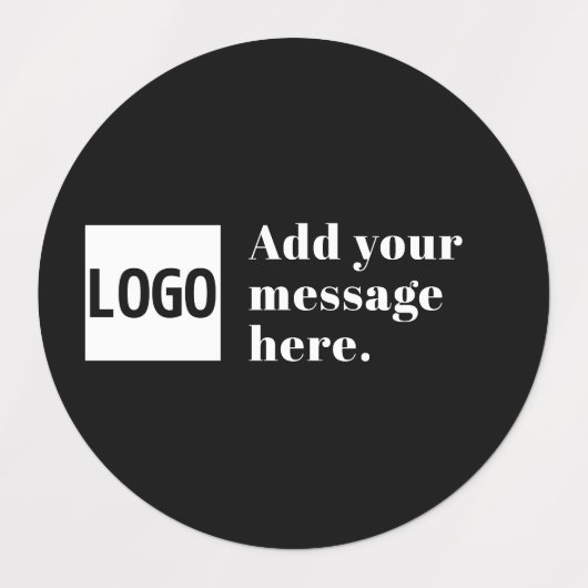 Uw logo of geüpload afbeelding & bewerkbare retro labels (Design 2)