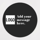 Uw logo of geüpload afbeelding & bewerkbare retro labels (Design 1)