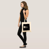 Uw logo of geüpload afbeelding & bewerkbare retro tote bag (Voorkant (model))