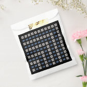 Uw logo of geüpload afbeelding | Geometrisch patro Bedankzakje (Gezegeld)