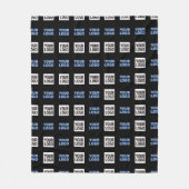 Uw logo of geüpload afbeelding | Geometrisch patro Fleece Deken (Voorkant)