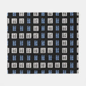 Uw logo of geüpload afbeelding | Geometrisch patro Fleece Deken (Voorkant (Horizontaal))