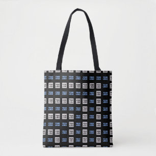 Uw logo of geüpload afbeelding Geometrisch patro Tote Bag