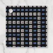 Uw Logo of geüploade Afbeelding | geometrisch patr Bedankjes Labels (Voorkant)