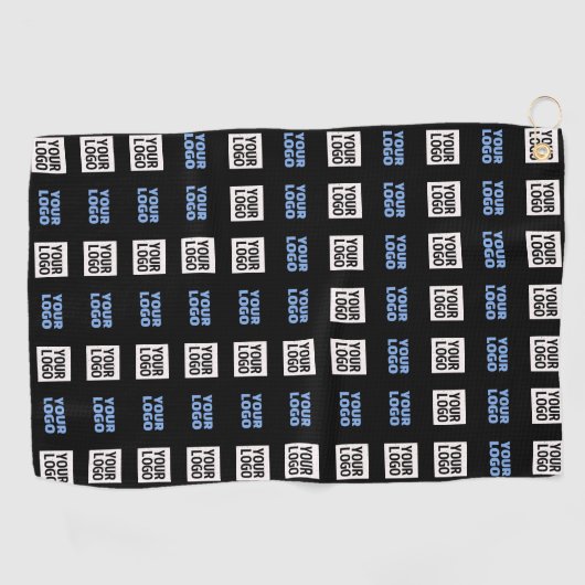 Uw Logo of geüploade Afbeelding | geometrisch patr Golfhanddoek (Horizontaal)