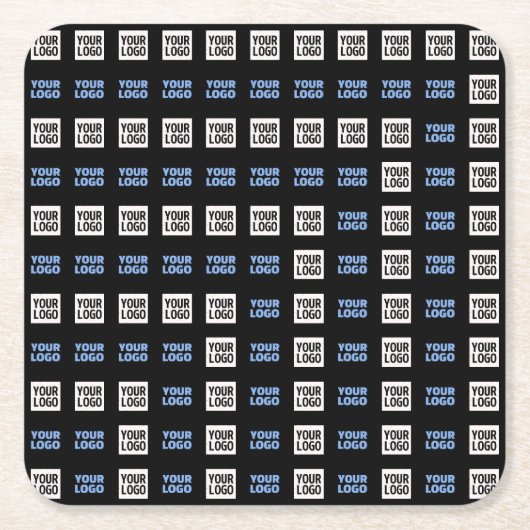 Uw Logo of geüploade Afbeelding | geometrisch patr Kartonnen Onderzetters (Voorkant)