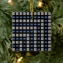 Uw Logo of geüploade Afbeelding | geometrisch patr Keramisch Ornament