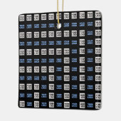 Uw Logo of geüploade Afbeelding | geometrisch patr Keramisch Ornament (Links)