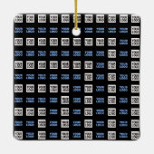 Uw Logo of geüploade Afbeelding | geometrisch patr Keramisch Ornament (Achterkant)