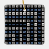 Uw Logo of geüploade Afbeelding | geometrisch patr Keramisch Ornament (Voorkant)