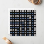 Uw Logo of geüploade Afbeelding | geometrisch patr Notitiekaartje (Voorkant / Achterkant in situ)