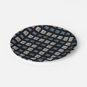 Uw Logo of geüploade Afbeelding | geometrisch patr Papieren Bordje (Gekanteld)