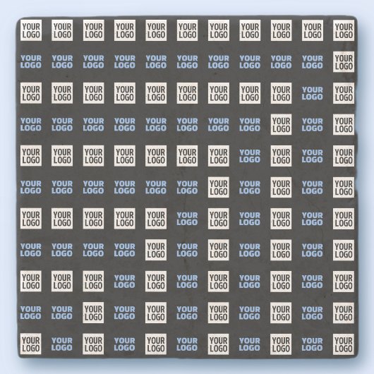 Uw Logo of geüploade Afbeelding | geometrisch patr Stenen Onderzetter