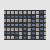 Uw Logo of geüploade Afbeelding | geometrisch patr Tissuepapier (Voorkant)