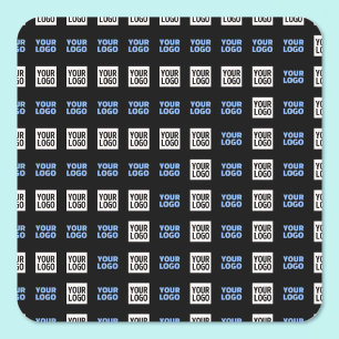 Uw Logo of geüploade Afbeelding   geometrisch patr Vierkante Sticker