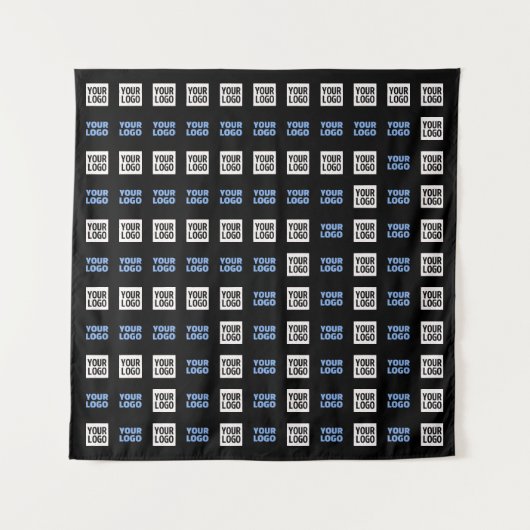 Uw Logo of geüploade Afbeelding | geometrisch patr Wandkleed (Voorkant)