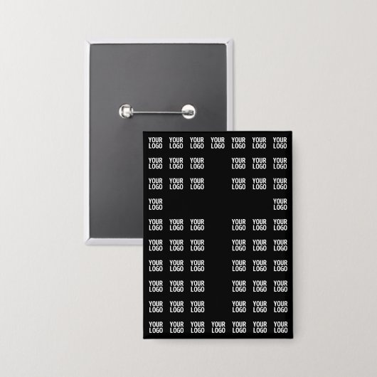 Uw Logo of geüploade Afbeelding | kruispatroon Button (Voorkant / Achterkant)