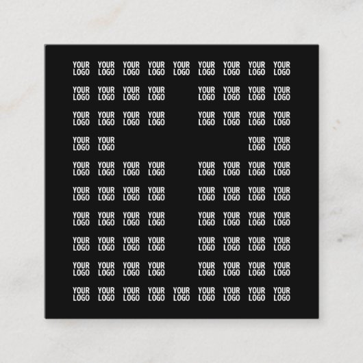 Uw Logo of geüploade Afbeelding | kruispatroon Informatiekaartje (Voorkant)