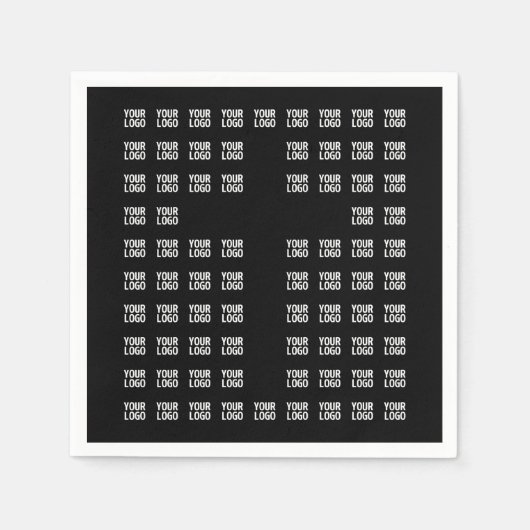 Uw Logo of geüploade Afbeelding | kruispatroon Servet (Voorkant)