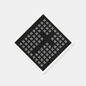 Uw Logo of geüploade Afbeelding | kruispatroon Servet (Hoek)