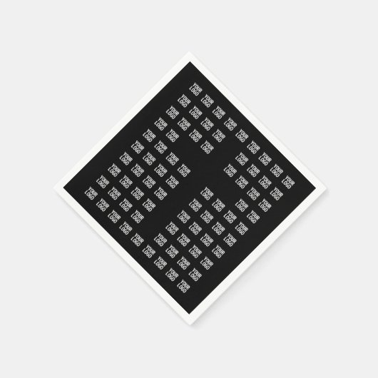 Uw Logo of geüploade Afbeelding | kruispatroon Servet (Hoek)